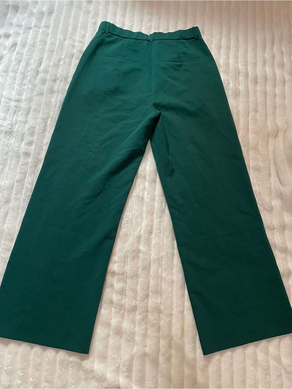 Abercrombie & Fitch Wide-Leg High-Rise Pants in Forest Green - Picture 7 of 16